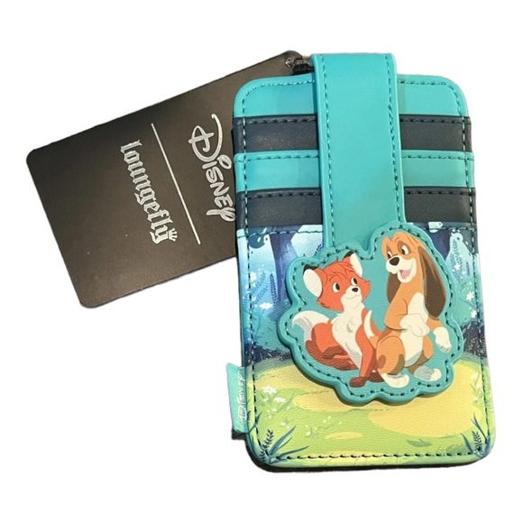 Loungefly Handbags - Loungefly Disney Fox & Hound Best Friends Cardholder. New with tags